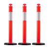 Označovacie kužele 3ks, 1140 mm, protizávažie, reflexné pásy, červené
