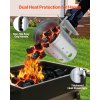 Komínový zapaľovač na uhlie 1.8kg oceľový na grily a grilovanie