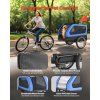 Prívesný vozík pre psa, nosnosť 40 kg, skladací rám, univerzálny spoj