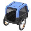 Cykloprívesok pre psa, nosnosť 30 kg, skladací rám, odrazka, vlajka
