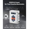 Transformátor na zníženie napätia 3000VA 220V na 110V, 2× US, USB, LCD