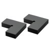Rohové spojky na madlo 2 ks pre káblové zábradlie, matná čierna