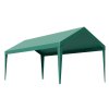 Plachta na prístrešok 3×6 m, uv odolná, vodotesná, tmavozelená