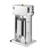 Elektrický plnič klobás 22 LBS / 10 L, s pedálom, nerez, 4 trubice