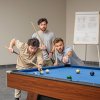 Biliardový stôl 244cm, prenosný, drevený povrch, nastaviteľné nožičky