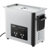 Ultrazvuková čistička 6L, 120W, 40kHz, nerezová, digitálny displej