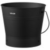 Vedro na popol kovové 9.8L, 4 ks: poklop, lopatka, metla, rukavice