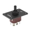Páčkový 6-pin prepínač (on)-off-(on) dc 12V/30A ac 250V/15A vodotesný