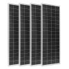Solárna sada 400W 4×100W 12,8 V 200 Ah LiFePO4 40 A MPPT 2000W menič