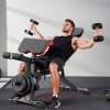 Lavička nastaviteľná 800lbs, s biceps opierkou a nožným extenzorom