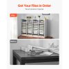 Stojan na dokumenty 36 priečinkov, nastaviteľné police, mdf, biela