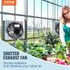 Odťahový ventilátor s žalúziou 406mm 1400RPM 2000 CFM, hliník AC motor