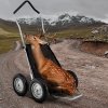 Skladací terénny vozík na zver, nosnosť 500LBS, odpružené kolesá