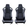 Pretekárske sedadlá 2 ks, nastaviteľné, pvc koža, hr pena, na gokarty