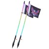 Led bič 2ks 4 FT s pružinovým držiakom app a diaľk. vodotesný 360° rgb