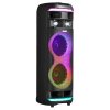 Karaoke stroj 80W, 8-inch bluetooth, 2 bezdrôtové mikrofóny, led