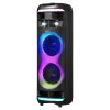 Karaoke stroj 80W, 8-inch bluetooth, 2 bezdrôtové mikrofóny, led