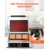 Elektrický panini gril 2200W, nerez, termostat, smalt. platňa 34×23 cm