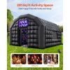 Nafukovací párty stan 5.4×5×4.2 m, 680 W ventilátor, 2 okná.