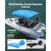 Bimini strecha 600D polyester hliníkový rám vodotesná, 96"×79"-84"×54"
