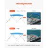 Bimini strecha 600D polyester hliníkový rám vodotesná, 96"×79"-84"×54"