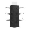 Otočný dierkovaný stojan 4-stranný, 24 háčikov, 18.8×18.8×42.6 cm