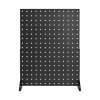 Stolný pegboard stojan na príslušenstvo 43×33 cm, oceľ, 4 ks, čierny