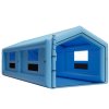 Nafukovacia lakovacia kabína 12×5×4 m, 950W+1100W ventilátory