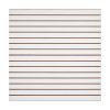 Lamelový panel slatwall 4×4 ft, mdf, biely, modulárny, nastaviteľný