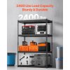 Nastaviteľný kovový regál 4 police 2400 lbs 20" d × 40" w × 60" h