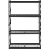 Nastaviteľný kovový regál 4 police 2400 lbs 20" d × 40" w × 60" h