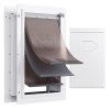 Dvierka pre zvieratá 14.25"×21.1" kovový rám, 3-klapový so zámkom