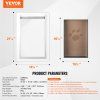Dvierka pre zvieratá 14.25"×21.1" kovový rám, 3-klapový so zámkom