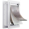 Dvierka pre zvieratá 14.25"×21.1" kovový rám, 3-klapový so zámkom