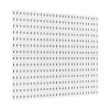 Plastový pegboard set 11"×11" 4 panely, príslušenstvo, biela