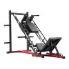 Stroj na leg press a hack squat, nastaviteľný, úložisko závaží