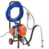 Bezvzduchový striekací stroj 1500W, 3300PSI, s vozíkom a hadicou