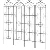 Mriežka pre popínavé rastliny 87×20 in, 4 ks, kov odolný proti korózii