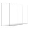 Plexisklové dosky 5 ks 24×36 inch 0.04 inch priehľadné flexibilné