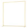Stojan na oblúk 2×2 m, štvorcový zlatý kovový rám, na svadby a oslavy