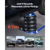 Vzduchový zdvihák 6 t, 673 mm, 4-vakový, nast. rukoväť, zdvih 2–5 s