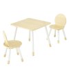 Detský stolík so 2 stoličkami, zaoblené hrany, graffiti doska