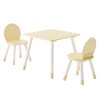 Detský stolík so 2 stoličkami, zaoblené hrany, graffiti doska