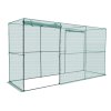 Ochranný kryt rastlín 3.56×1.2×1.94 m odolný vetru s dverami na zips
