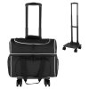 Taška na 2 bowlingové guľe s kolieskami, topánky US 16, rukoväť 950 mm