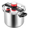 Tlakový hrniec 11.3L nerez s tvrdeným sklom, rošt, 3 tlaky, 100 kPa