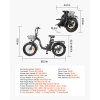Skladací elektrobicykel 250W 36V 25 km/h 25Ah 70 km 7 prevodov