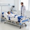 Elektrická nemocničná posteľ 5 funkcií, 127mm kolieska, nosnosť 250kg