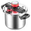 Tlakový hrniec 7 l nerezový, sklenené vieko, 3 úrovne tlaku do 100 kPa