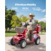 Elektrický štvorkolesový skúter 1000w, nosnosť 500lbs, 35 km, 20°